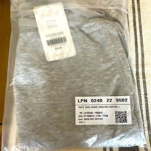 Fabletics Daria snow grey joggers size L
